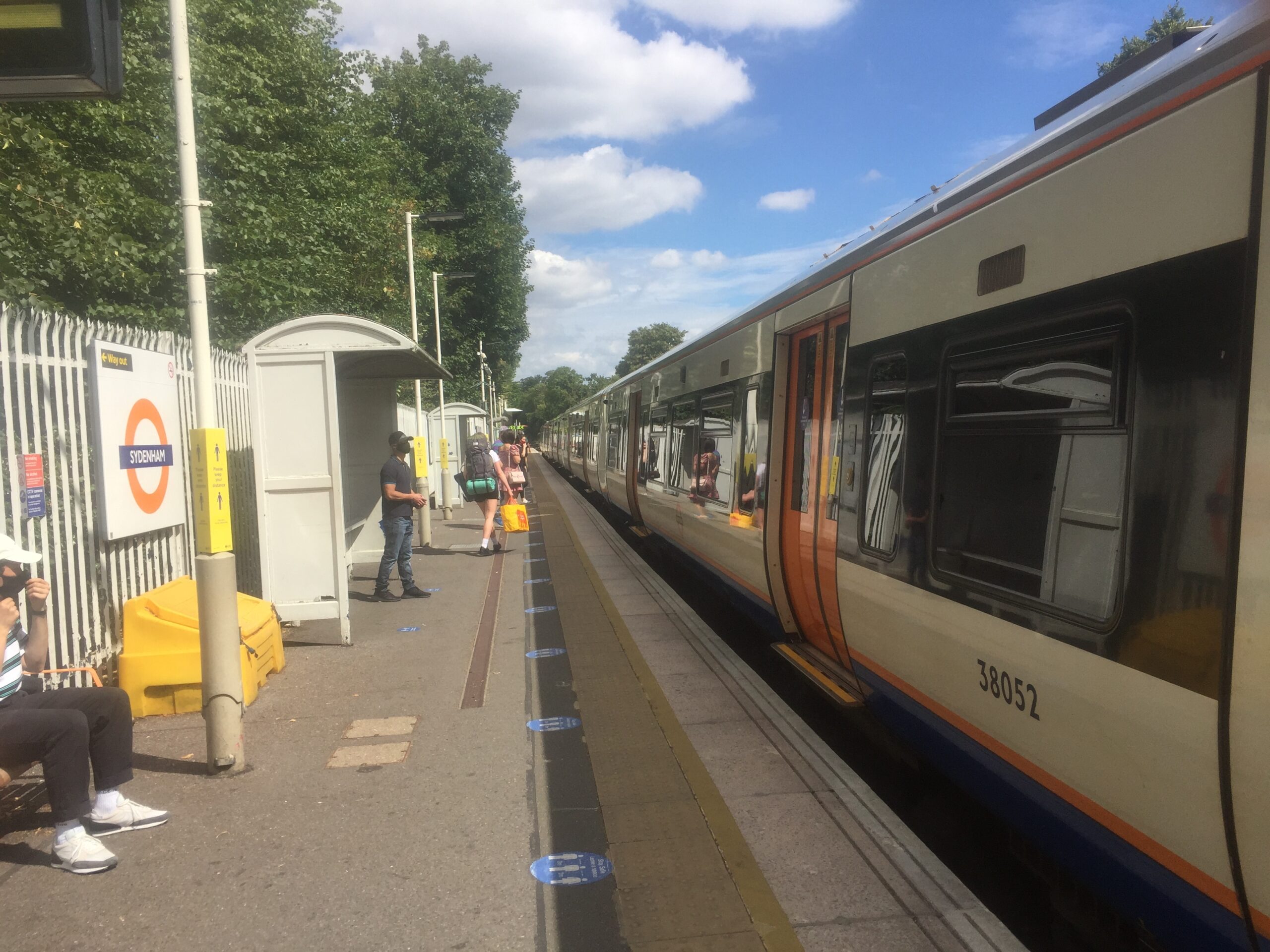 Overground train at Sydenham Station